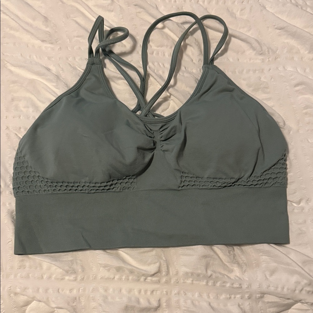 HALARA Strappy Sports Bra - Green